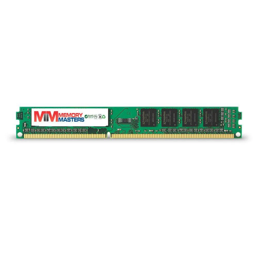 Green rectangular Ddr3 DIMM module with 240 gold pins and black memory chips