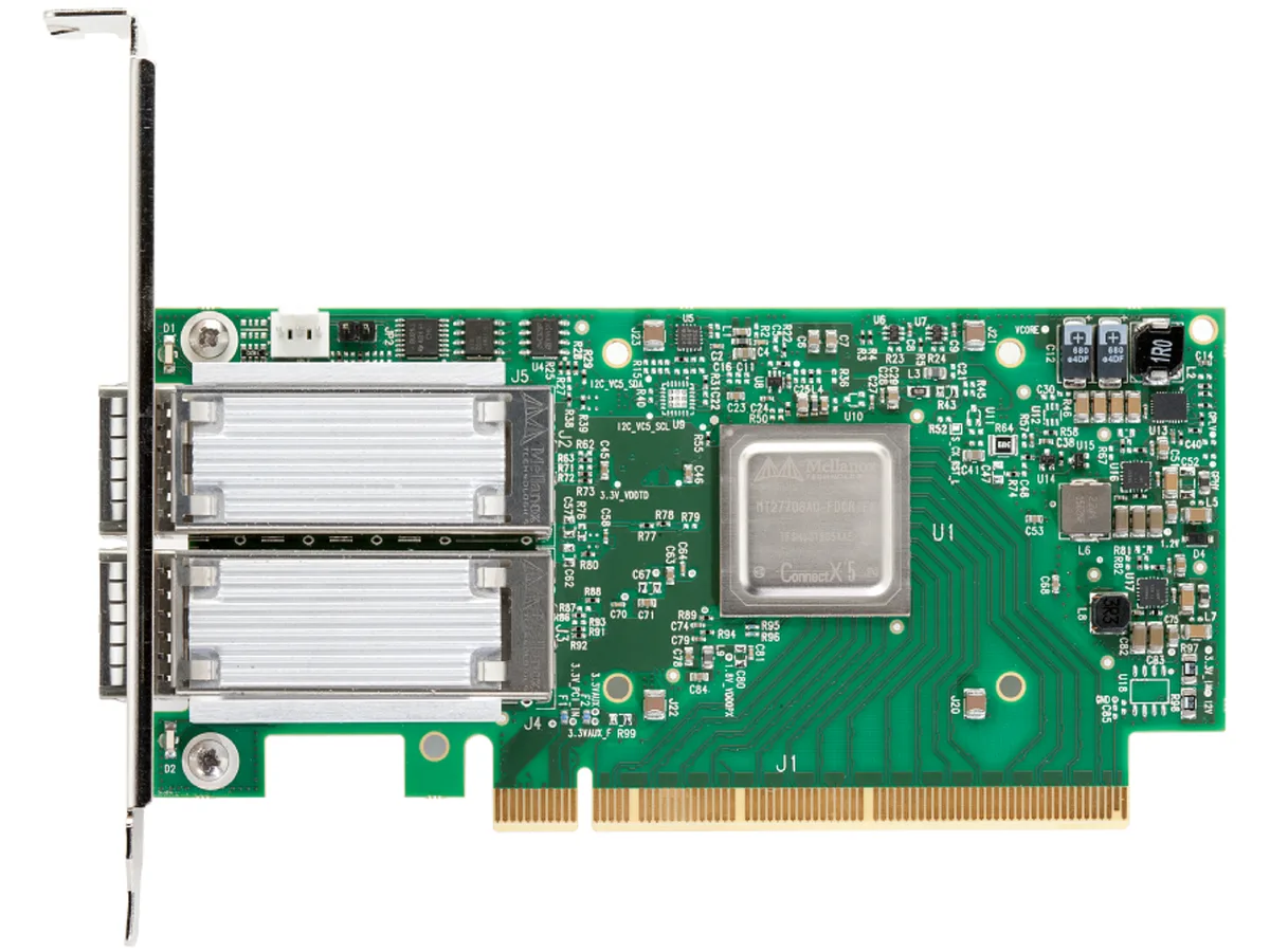 Mellanox Technologies Mellanox Technologies MCX556A-ECAT expansion card, 100 Gbps, dual-port QSFP28, PCIe 3.0 x16 — ภาพสินค้า