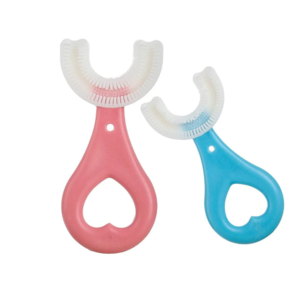  Waterpik U-Shaped Kids Toothbrush 2PCS Blue Pink — product photo