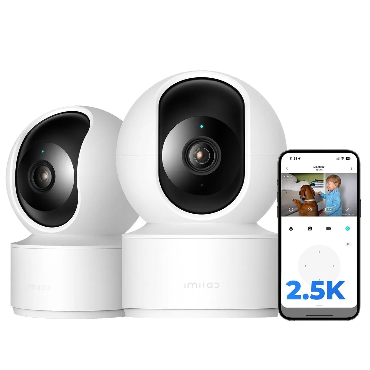 Mi IMILAB CMSXJ56B 2.5K Indoor Camera 2 Pack — product photo