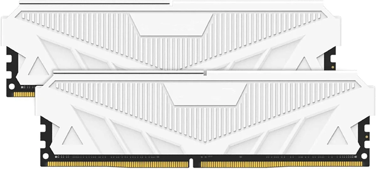 Corn Electronics Corn Electronics DDR4 Desktop RAM 32GB (2 x 16GB) 3200MHz CL18 White — product photo