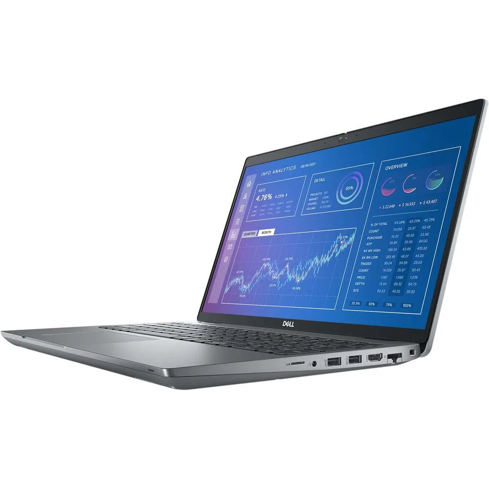 DELL DELL Precision 3571 laptop i7-12800H 14-Core 8GB 256GB RTX A1000 4GB 15.6" FHD Gray — product photo