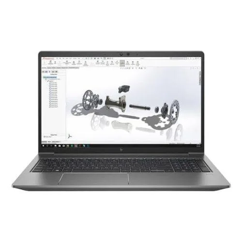 Gray HP ZBook Power G8 15.6 inch laptop with minor scratches and dents