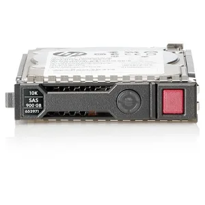 Small silver 2.5 inch enterprise SAS hard drive in metal casing