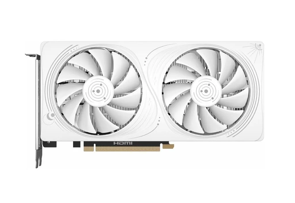 ZOTAC NEBULAE OC HA RTX 5050 8GB dual-fan graphics card in dark finish