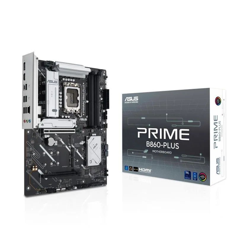 ATX motherboard, black PCB, silver VRM heatsinks, reinforced PCIe slot, three M.2 heatsinks, rear I/O shield pre-installed