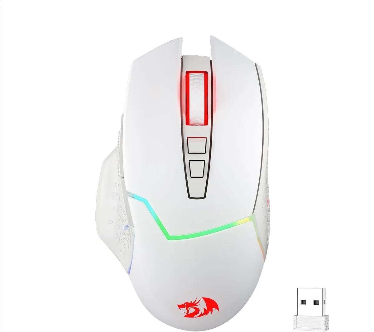 Redragon Redragon M690 PRO Wireless Gaming Mouse 8000 DPI White — Produktfoto
