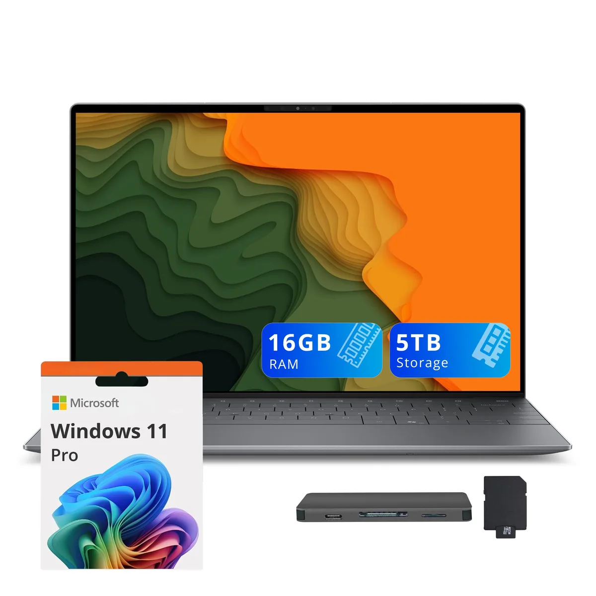 DELL Dell XPS 13 9345 business laptop Snapdragon X Elite X1E-80-100 16GB DDR5 4TB SSD Graphite — ภาพสินค้า