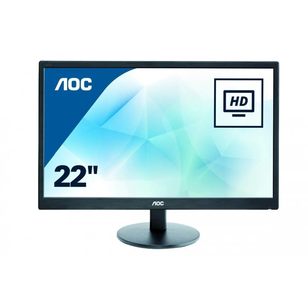AOC Monitors AOC Monitors E2270SWN 21.5 inch monitor 1600 x 900 5ms — Produktfoto