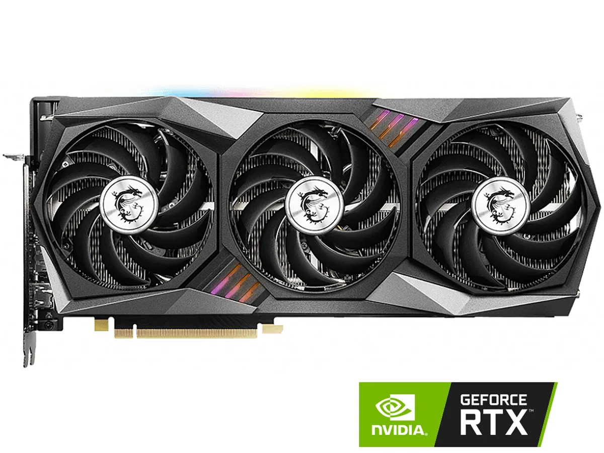 MSI GeForce RTX 3070 Gaming Z Trio triple-fan graphics card in black and silver finish