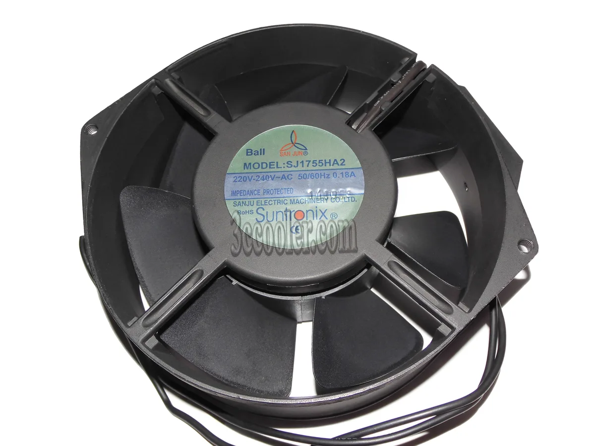 Zyvpee Zyvpee SJ1755HA2 170mm AC case fan 220-240V 2-wire 172x55mm — 제품 사진