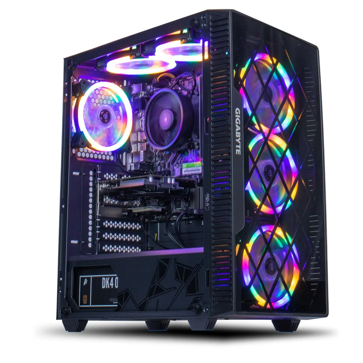 MXZ MXZ Gaming PC Ryzen 5 4500 RTX 3060 16GB DDR4 500GB NVME Windows 11 Pro Black — fotografia produktu