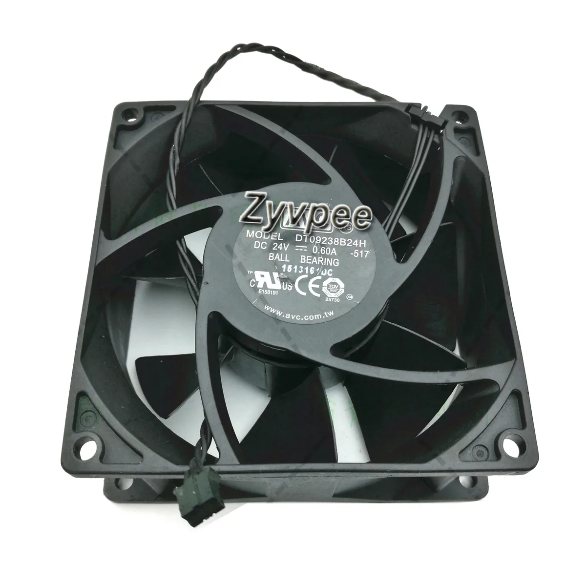 Zyvpee Zyvpee DT09238B24H 92x38mm 24V 0.6A 3-pin case fan — foto produk