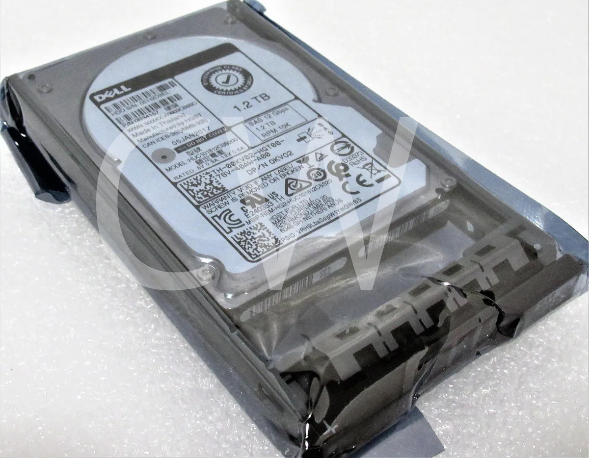Dell 2.5 inch SAS hard drive silver metal casing