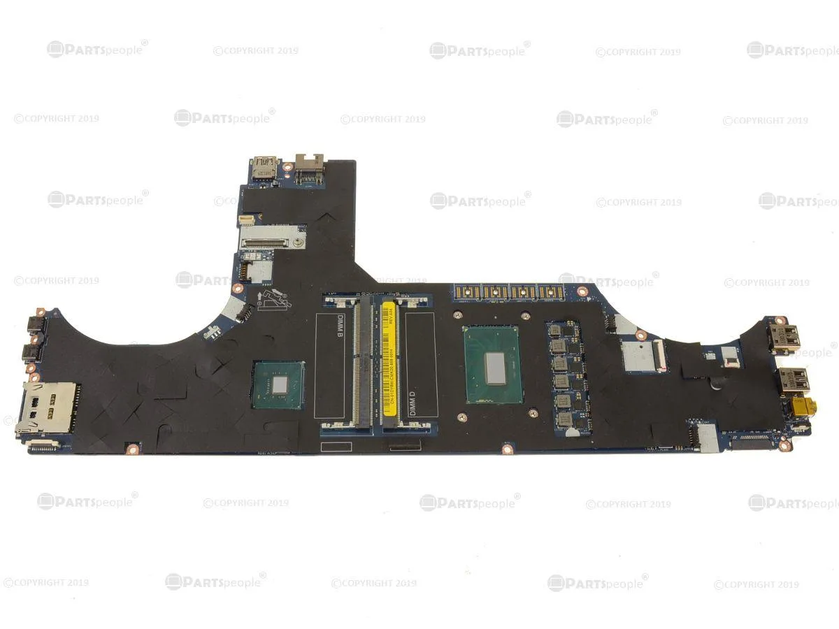 Dell Precision 7730 motherboard with on-board Intel i9-8950HK 2.9GHz hex-core CPU