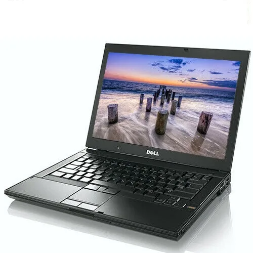 Black Dell Latitude laptop with 15.4 inch anti-glare screen and DVD-RW drive
