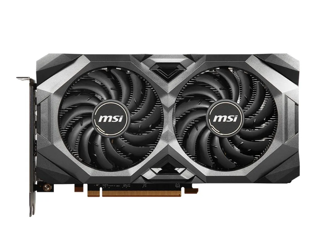 MSI Radeon RX 5700 MECH OC graphics card with dual fans and black metal shroud