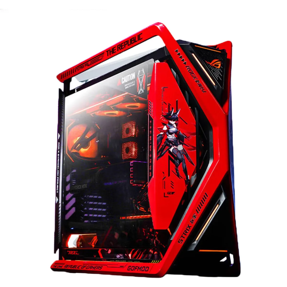 ASUS ASUS ROG GR701 RO Ji Custom Full-Tower Case Red — photo du produit
