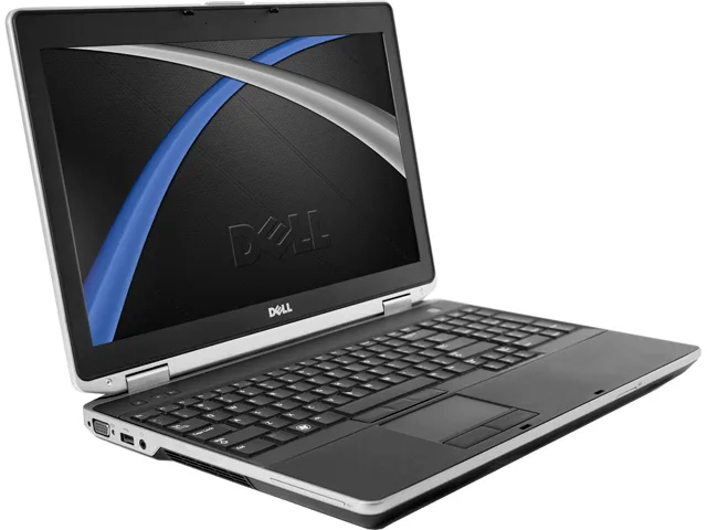Refurbished silver Dell E6530 laptop with 15.6 inch screen