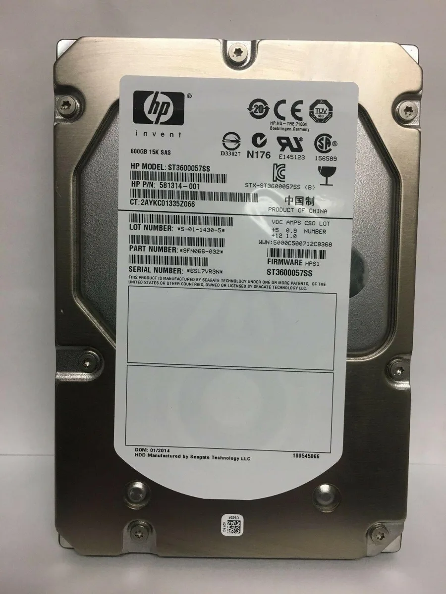 HP HP ST3600057SS 600GB 15K SAS 3.5" internal hard drive — foto del producto