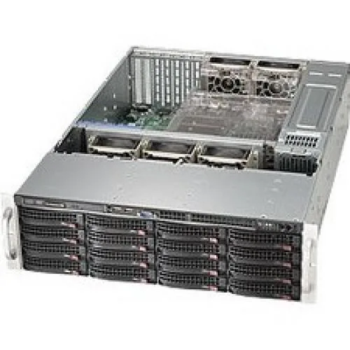 Supermicro Supermicro CSE-836BE1C-R1K23B 3U server chassis 16× 3.5" hot-swap 1200W redundant — fotografija proizvoda