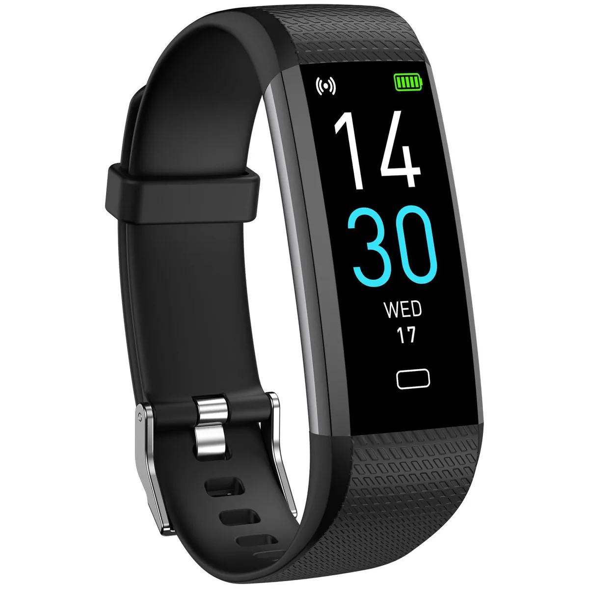  HTC Smart Watch Black IP68 Heart Rate Blood Oxygen Sleep Bluetooth Wearable Technology — produktfoto