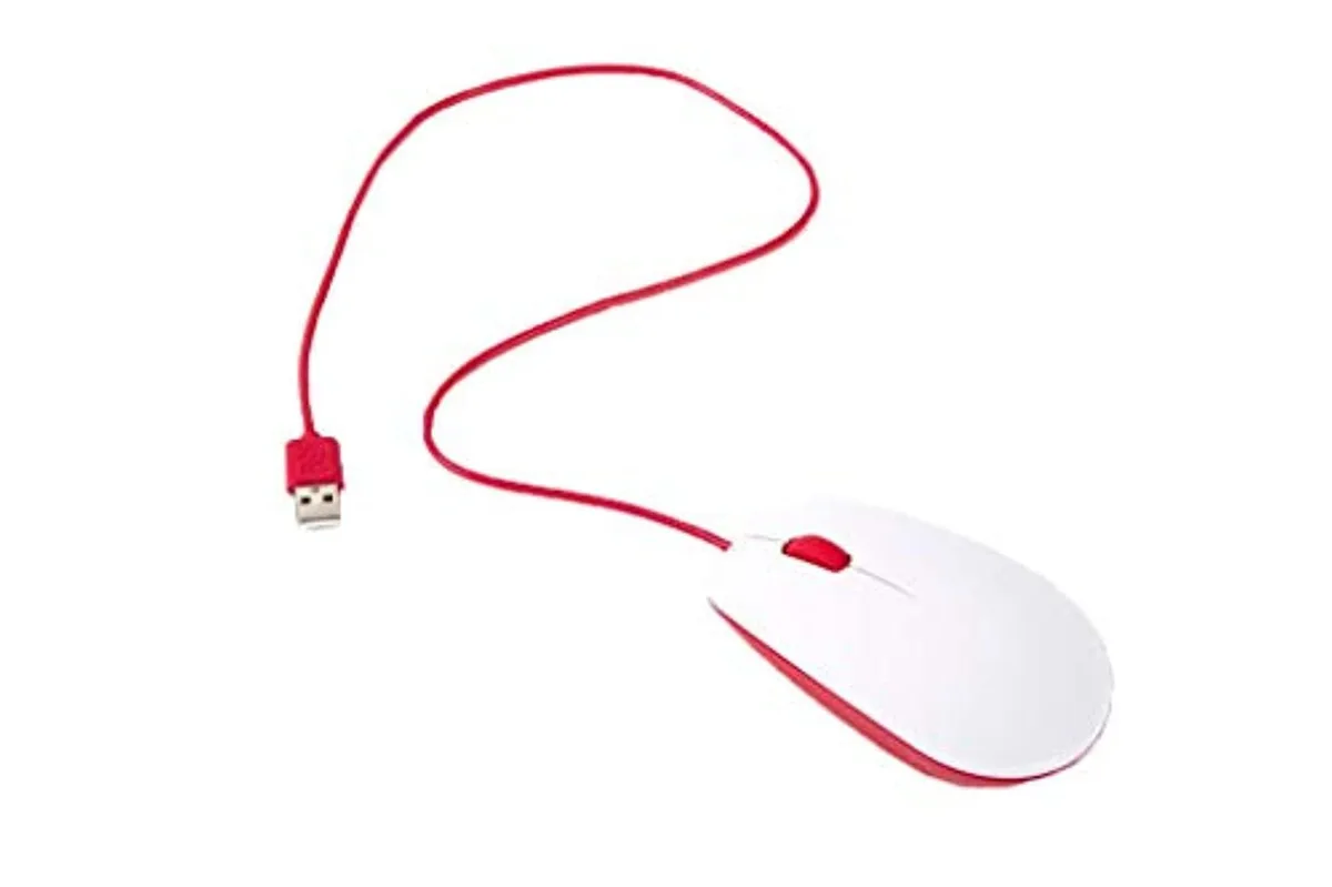 Pi Supply Pi Supply Official Raspberry Pi Mouse Red/White — 商品写真