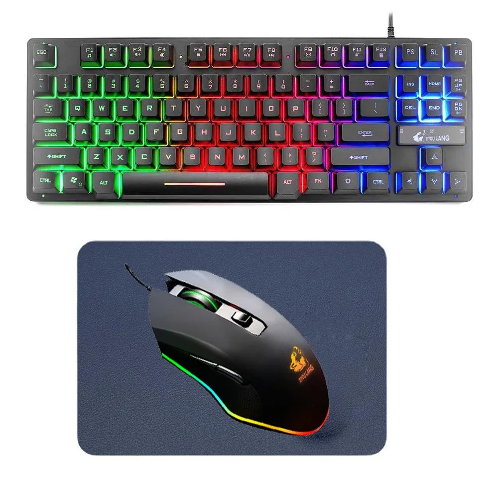 Chicong Technology Co., LTD Chicong Technology Co., LTD 87 Keys Gaming Keyboard and Mouse Set with Mouse Pad — termékfotó
