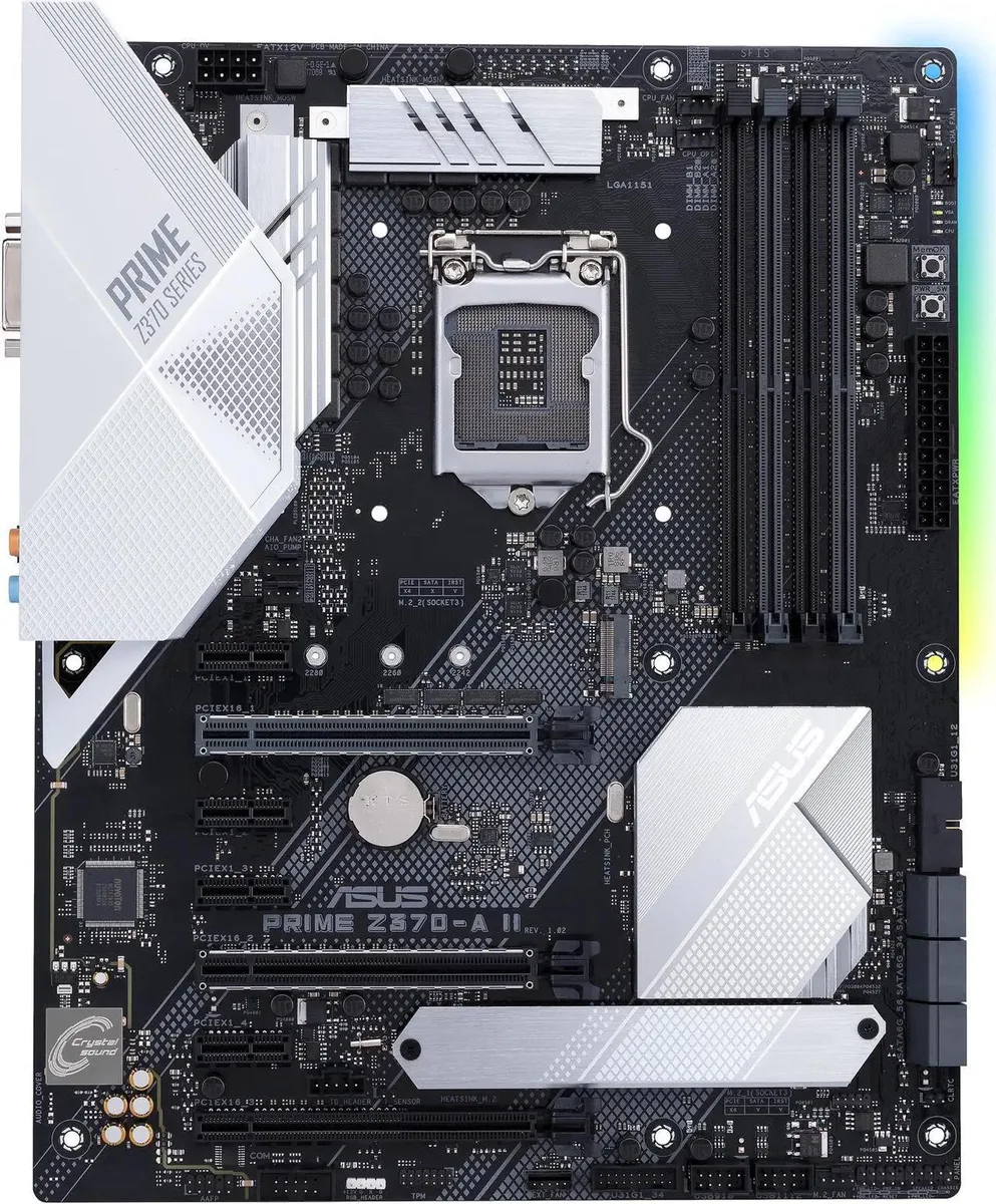 ASUS ASUS PRIME Z370-A II LGA 1151 Intel Z370 DDR4 64GB ATX Intel motherboard — product photo