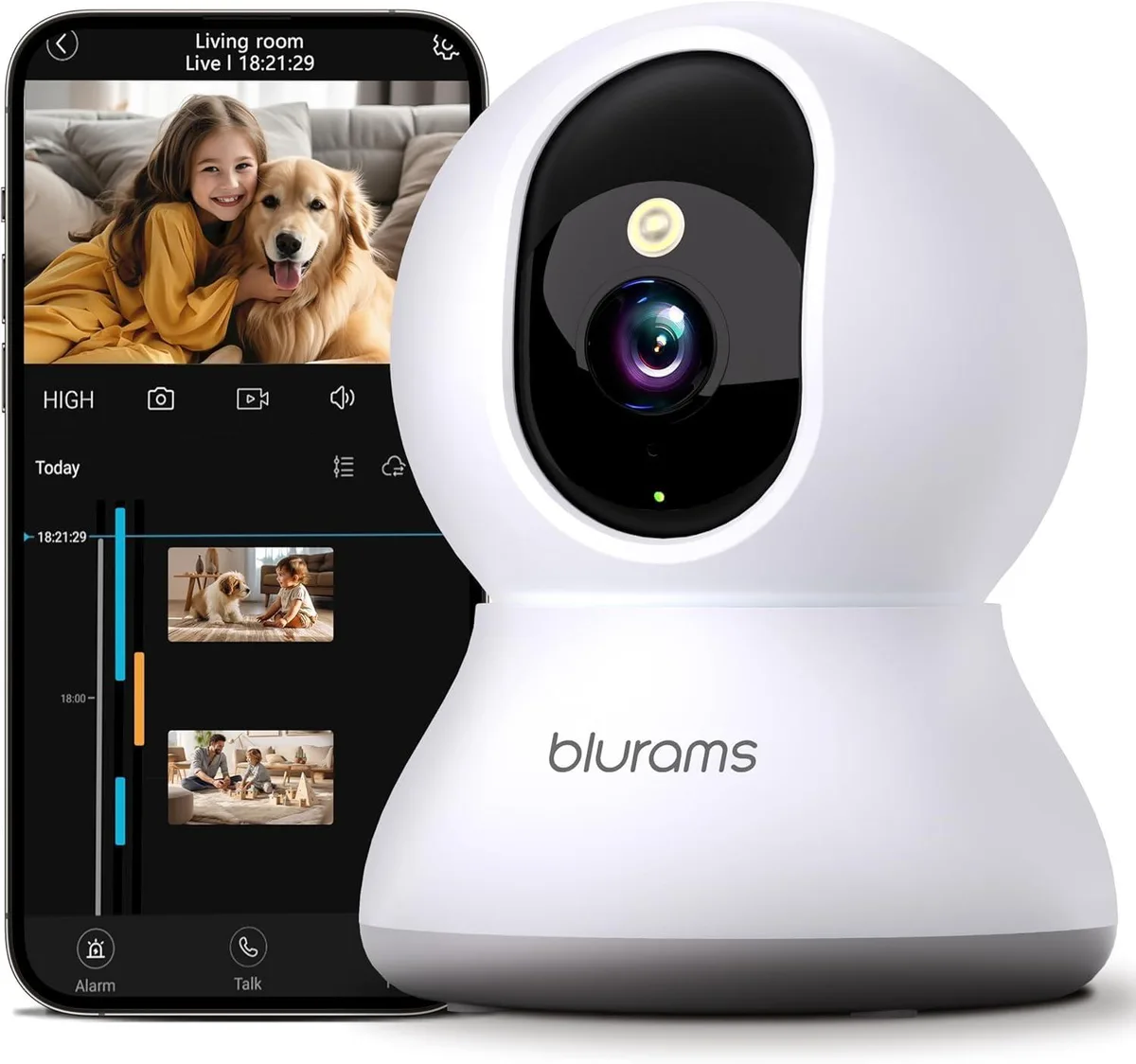  blurams A31 2K Wireless Surveillance 360° Pan/Tilt — product photo