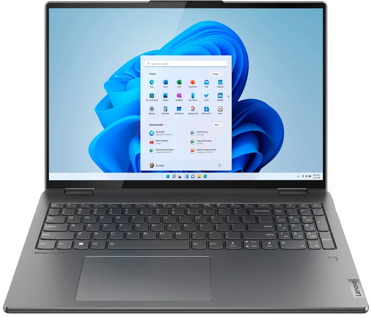 Lenovo Lenovo Yoga 7i 16 WQXGA Touch 2-in-1 Core i5-1240P 8GB 256GB Storm Grey — zdjęcie produktu