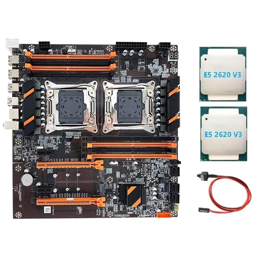 YINGHUA YINGHUA X99 Dual LGA 2011 Server Motherboard 2×E5-2620 V3 CPU Switch Cable — 商品照片