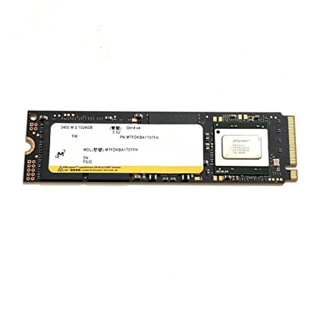 Micron Micron 1 TB 3400 M.2 2280 NVMe PCIe 4.0 internal SSD — photo du produit