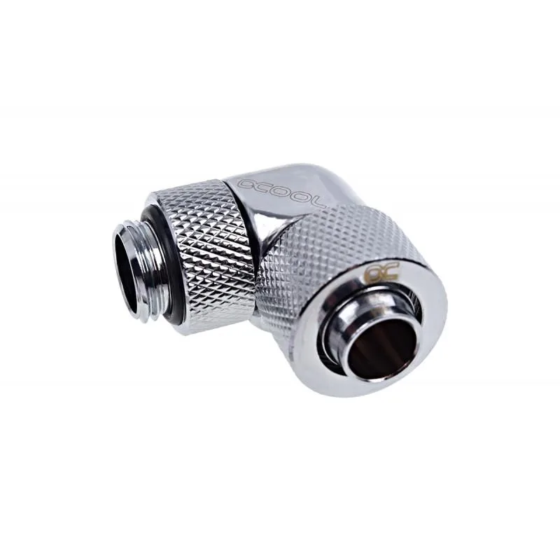 Alphacool Alphacool Eiszapfen 90° Rotatable Compression Fitting Chrome 17231 — photo du produit