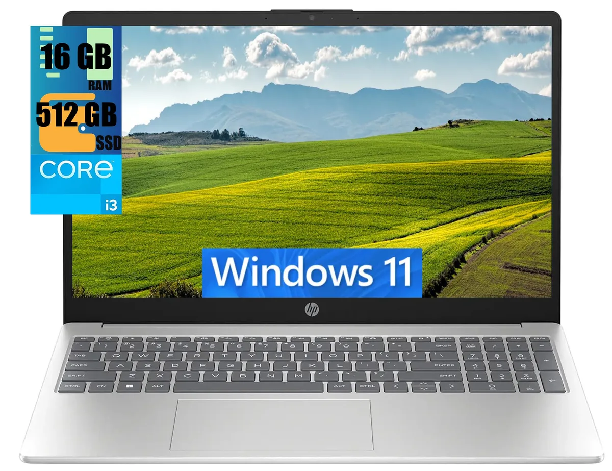 HP HP 17 laptop Core i3-1215U 16 GB 512 GB 17.3" FHD Silver — photo du produit