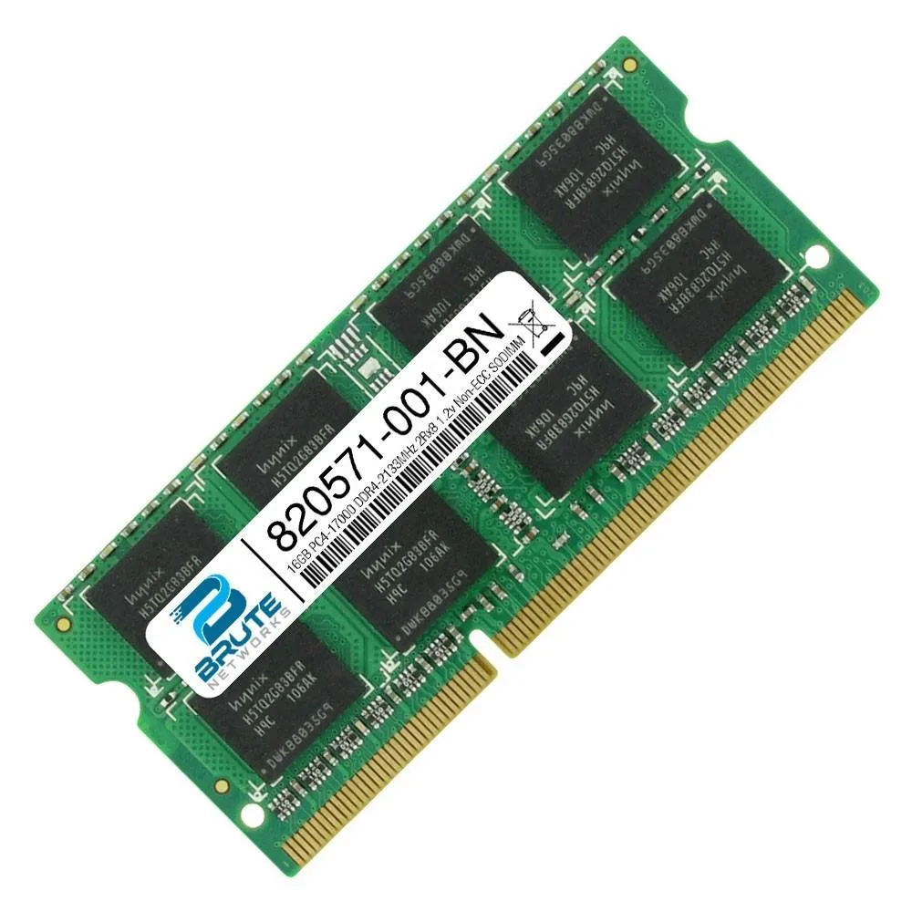 Brute Networks Brute Networks 16GB DDR4-2133 CL15 1.2V ECC SODIMM 820571-001 — product photo