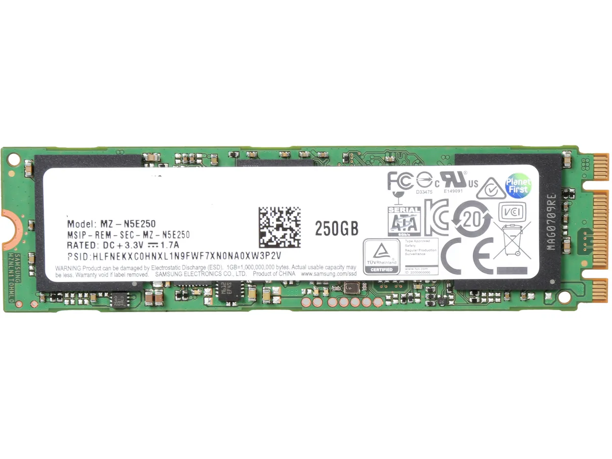 SAMSUNG SAMSUNG 850 EVO M.2 2280 250GB SATA internal SSD MZ-N5E250BW — product photo