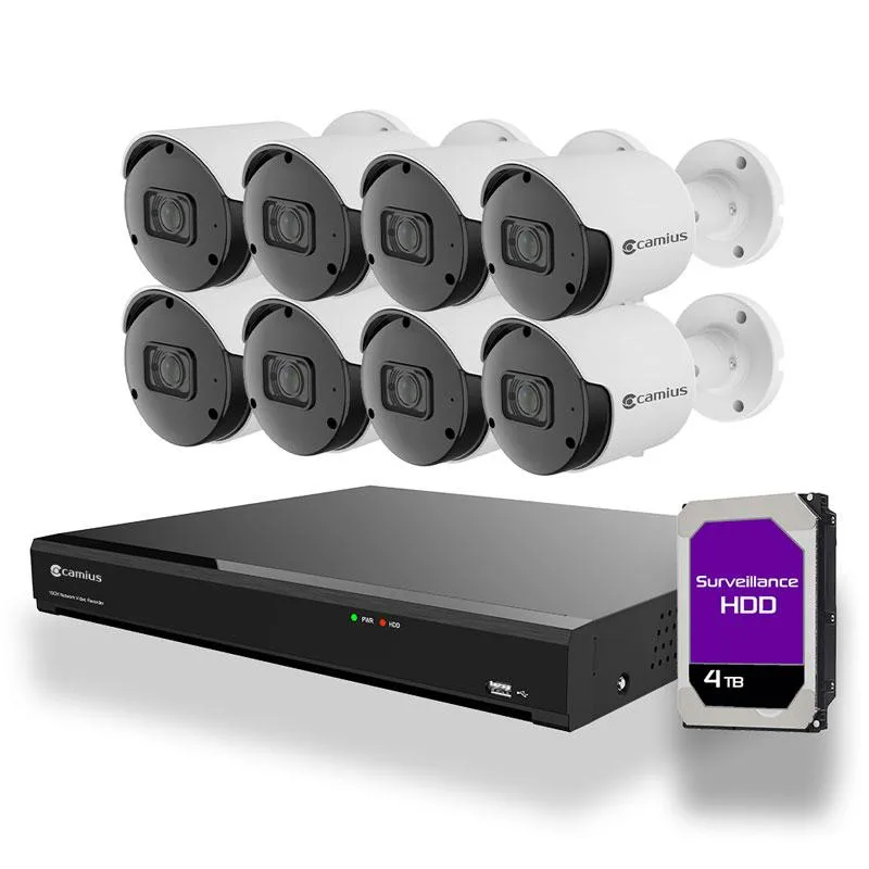 Camius Camius 16PR3204B4I5-4T 16-Channel 4K NVR Kit with 8× 2K Cameras, 4TB HDD — product photo
