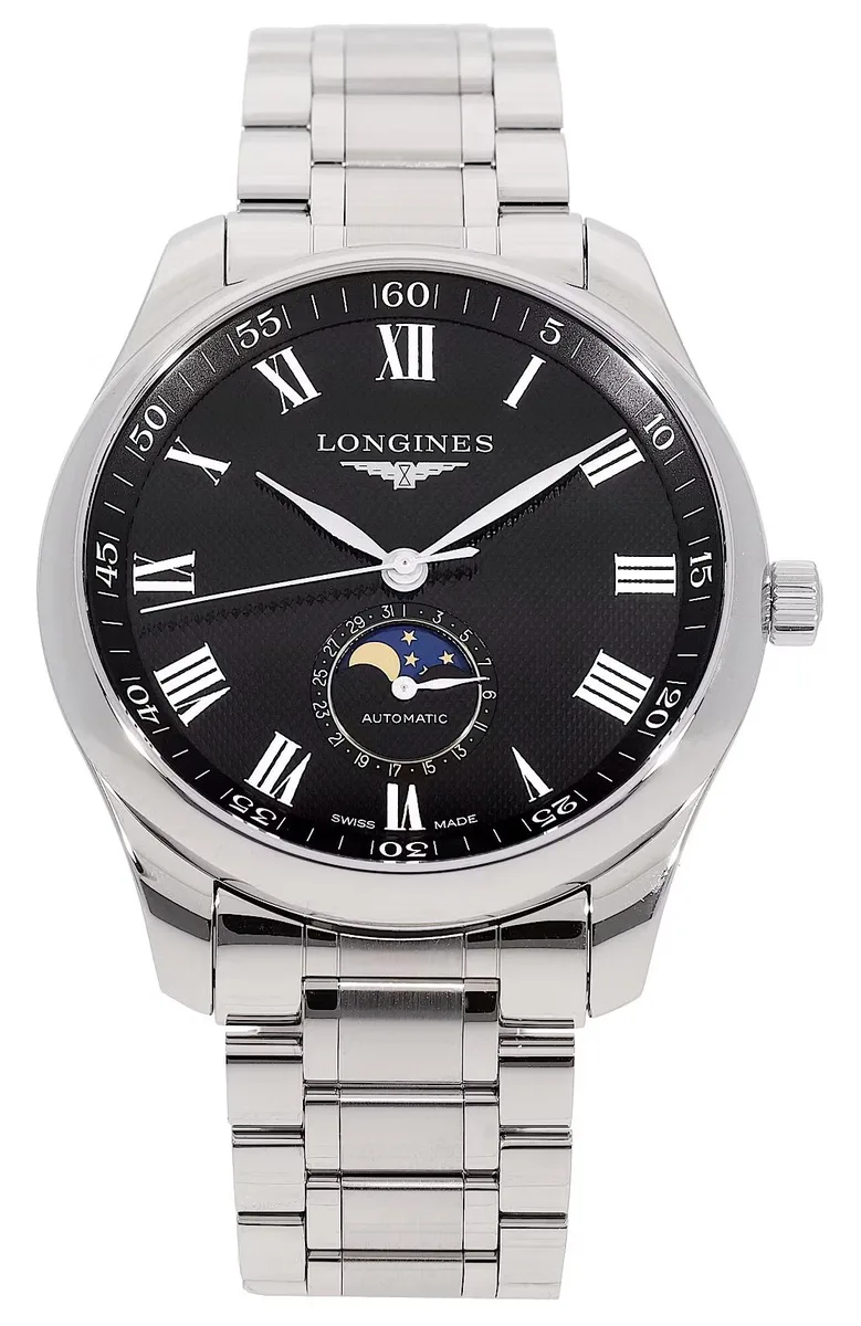 Longines Longines Master Collection L2.919.4.51.6 42 mm Black Dial Moonphase Date Watch — product photo