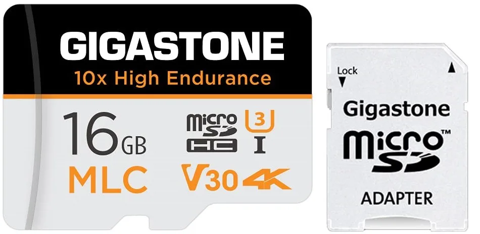 Gigastone Corporation Gigastone Corporation MLC High Endurance 16GB microSDHC 95MB/s U3 V30 10x High Endurance — Produktfoto