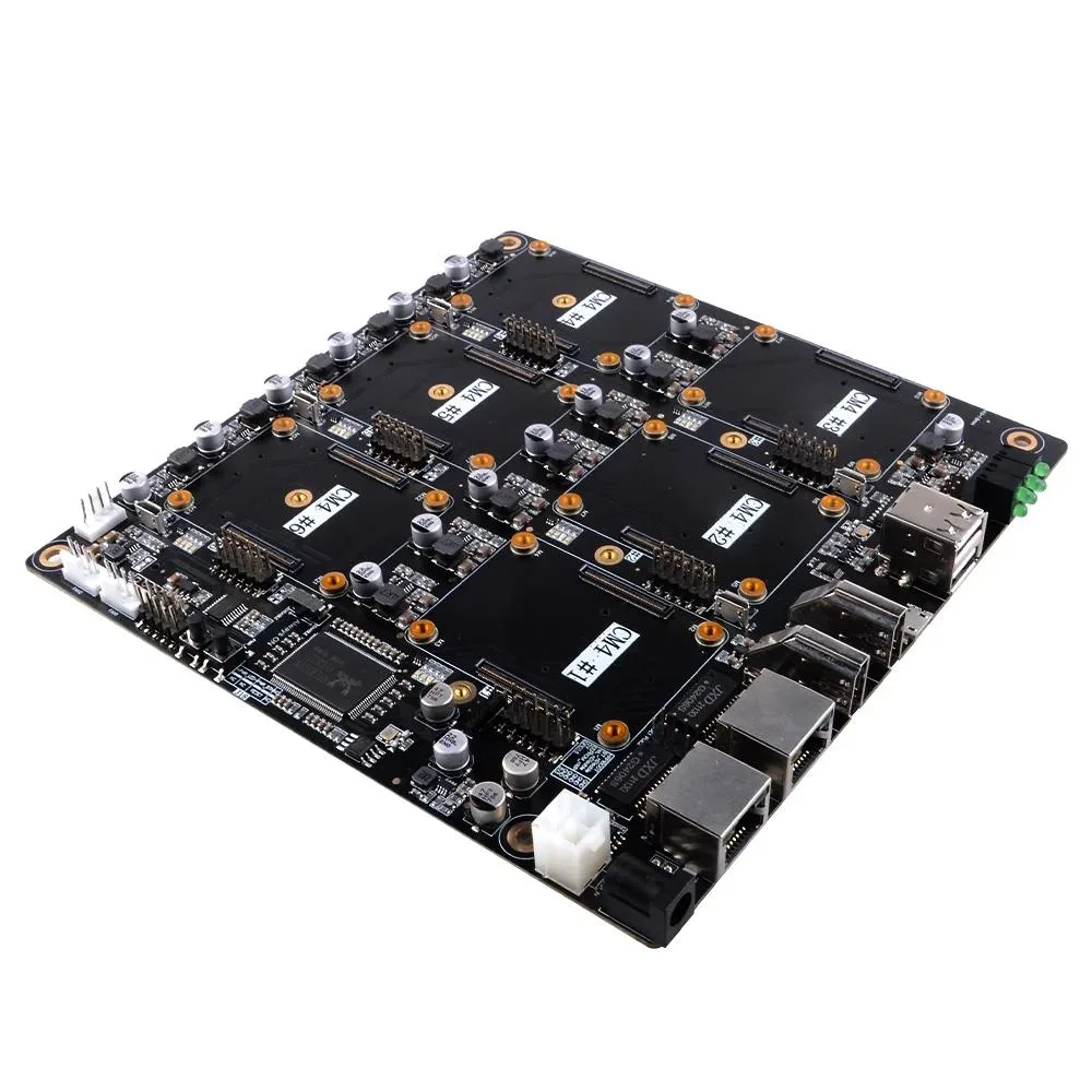 52Pi DeskPi Super6C Cluster Mini-ITX Board 6 CM4 89.87W PSU — 제품 사진