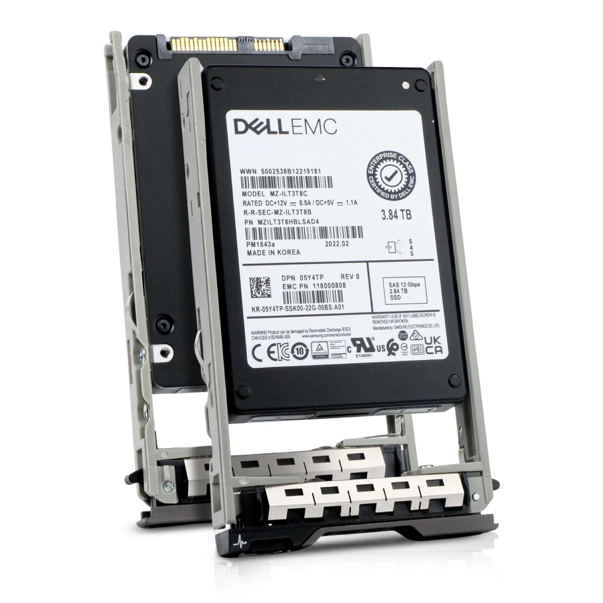 DELL DELL 05Y4TP G13 3.84TB SAS 12Gb/s 2.5in enterprise SSD — productfoto