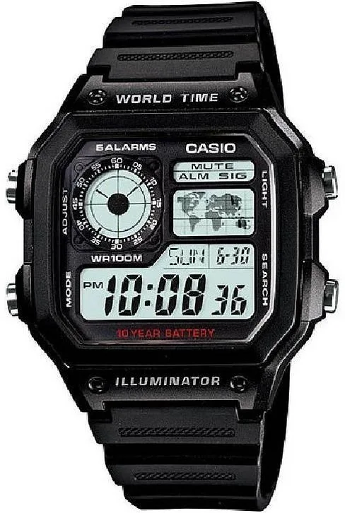 CASIO CASIO AE-1200WH-1AV World Time Digital Watch — product photo