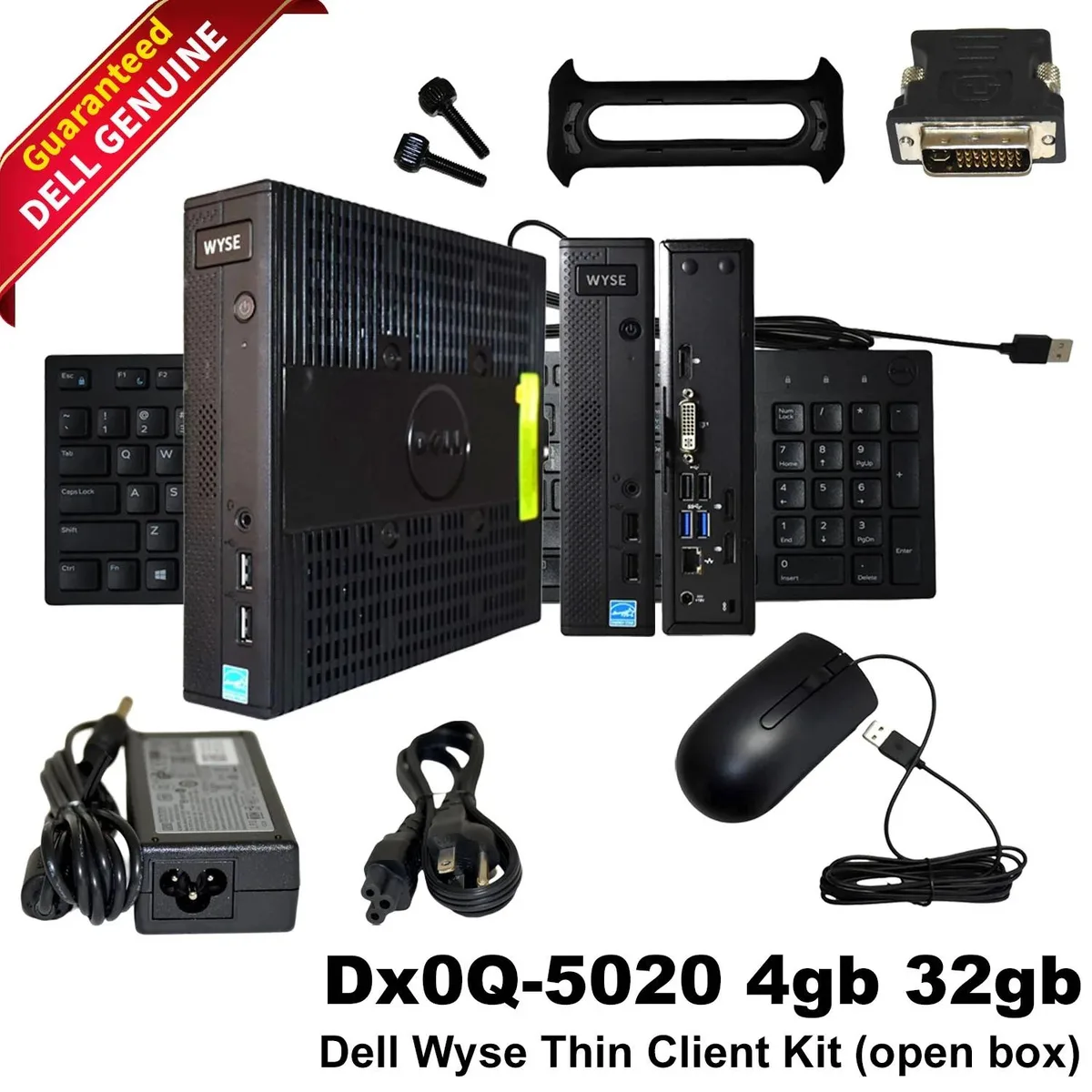 Compact thin client with matte black finish, fanless chassis, front ports and indicator lights