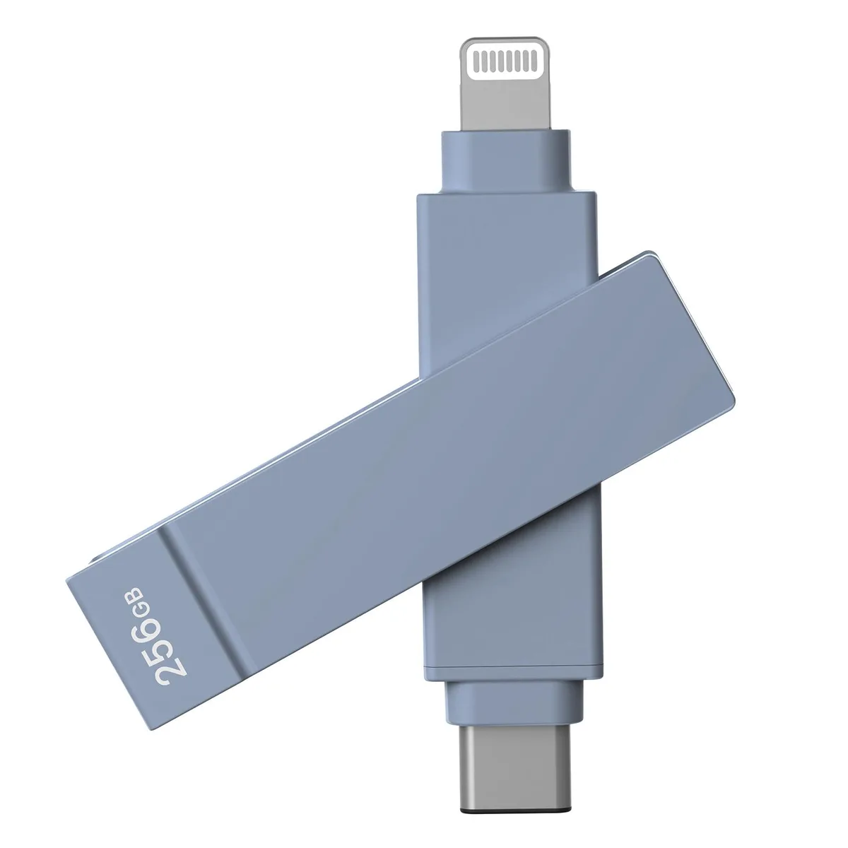 PIODATA PIODATA iXflash 256GB USB 3.2 Gen 1 2-in-1 Lightning USB-C Blue — صورة المنتج