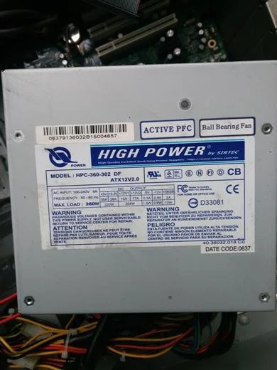 KHACHIMO KHACHIMO HPC-360-302 ACTIVI PFC 80 PLUS Gold power supply — photo du produit