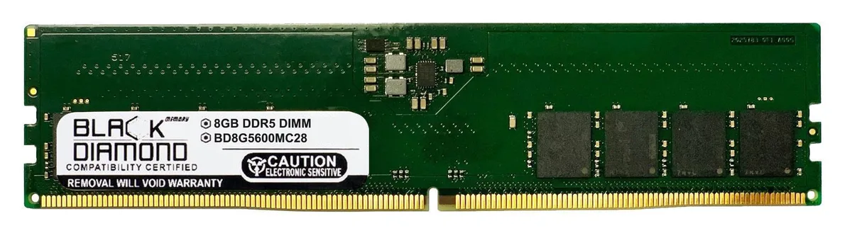 Black Diamond Memory Black Diamond Memory BD8G5600MC28 8GB DDR5 5600 memory upgrade — preces foto