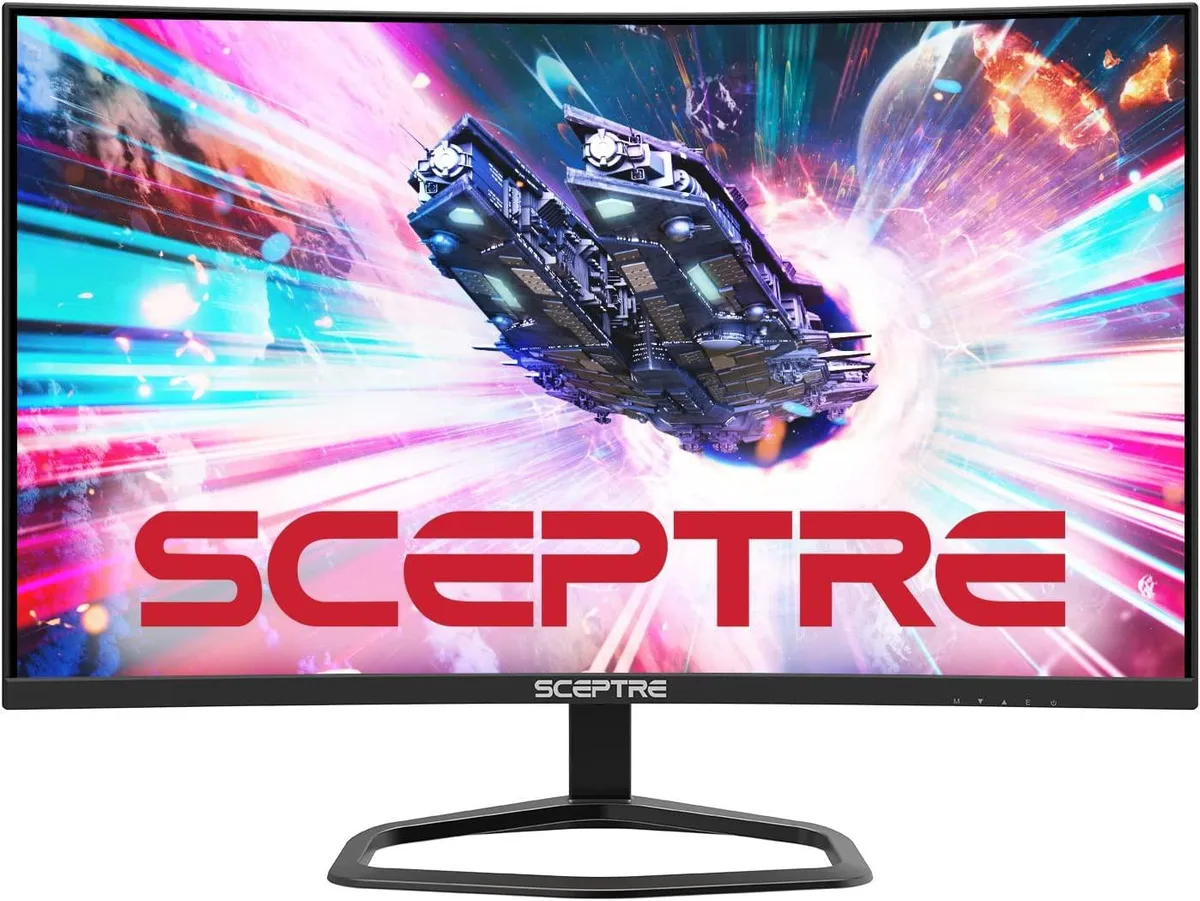 Sceptre Sceptre 27" Curved Gaming Monitor 240Hz 1ms 1500R Machine Black 2023 — Produktfoto