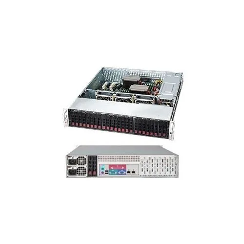 Supermicro Supermicro CSE-216BE1C-R920LPB 2U server chassis 24×2.5″ 920W redundant — 商品写真