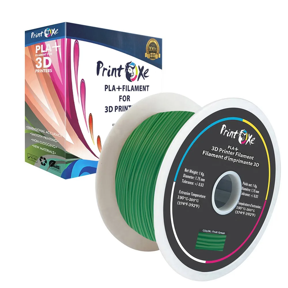 PrintOxe PrintOxe PLA+ Pro Filament Fruit Green 1.75 mm 1 kg +/- 0.03 mm — produkto nuotrauka